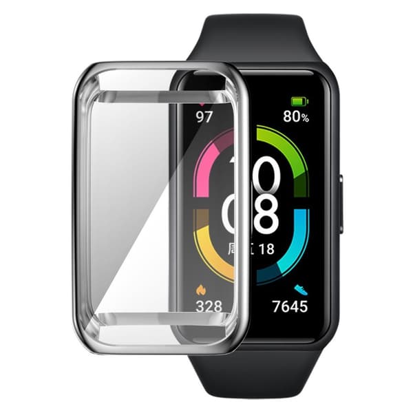 Honor Band 6 simpelt TPU-cover - Sølv Silver grey