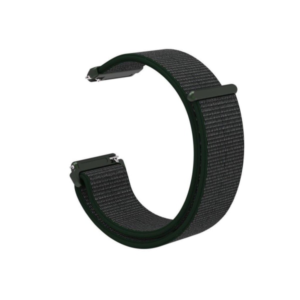 Fitbit Versa klockarmband nylon kardborre - Olivgrön Grön