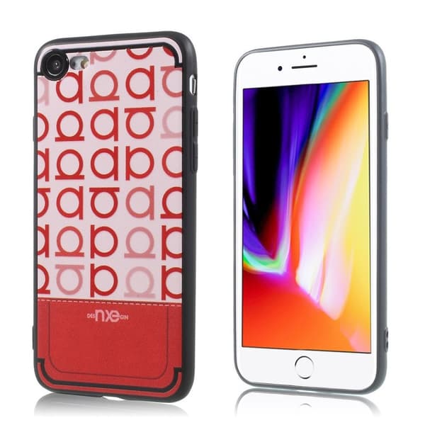 NXE iPhone 7 og 8 Deksel laget av silikon - Rød Red