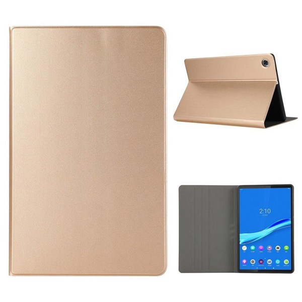 Lenovo Tab M10 FHD Plus simple leather flip case - Gold Gold