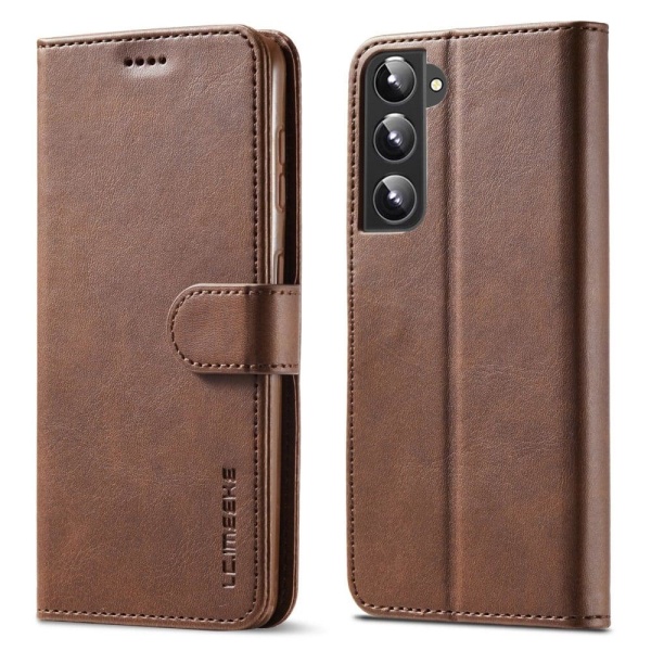 LC.Imeeke Samsung Galaxy S22 Flip Etui - Mørkebrun Brown