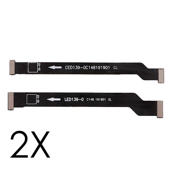 OnePlus 7 OEM hovedkorttilkobling flexkabel - 2-Pakning Silver grey