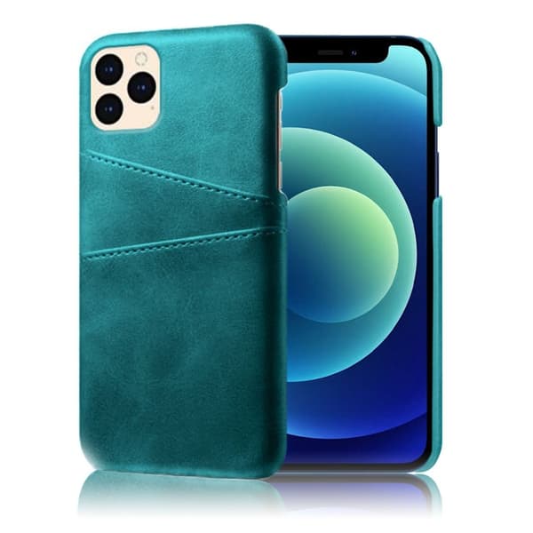 Dual Card iPhone 12 Mini kotelot - Syaani Green