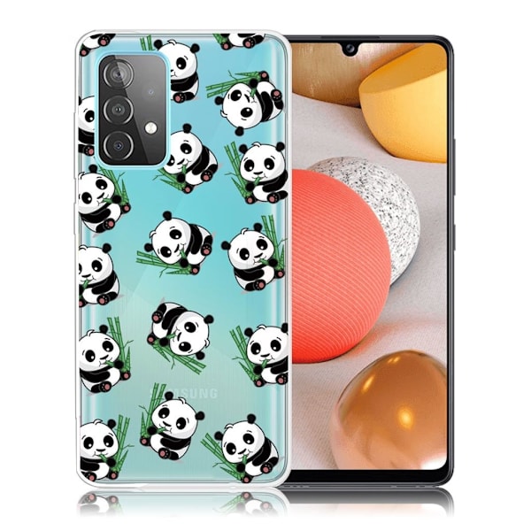 Deco Samsung Galaxy A52 5G kotelot - Panda Ja Bambu Multicolor