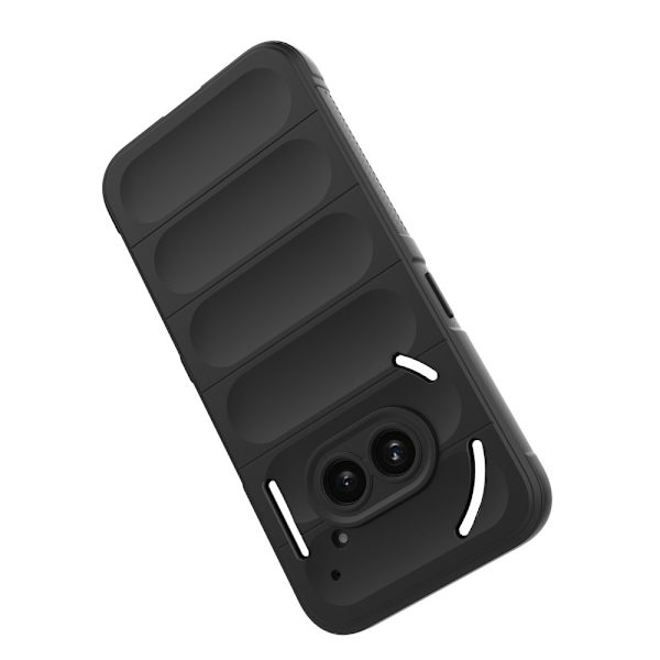 Blødt grebsformet Nothing Phone (2a) cover - Mørkegrå Silver grey