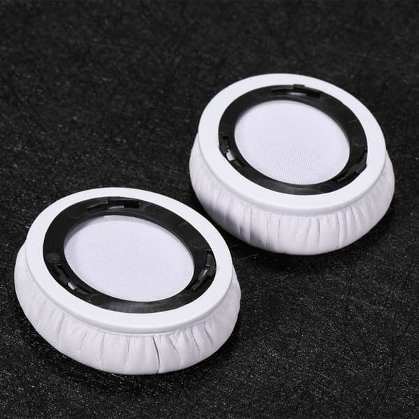 Monster Beats Solo Lær Memory Foam Ørepute - Hvit White