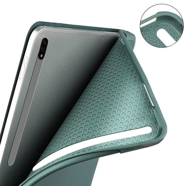 Samsung Galaxy Tab S8 Ultra flipfodral i läder - Guld Guld
