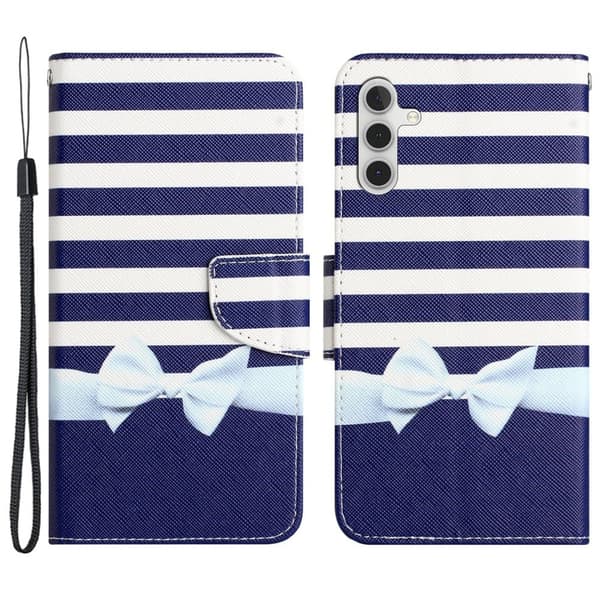 Wonderland Samsung Galaxy A35 fodral -Rosettknut Blå