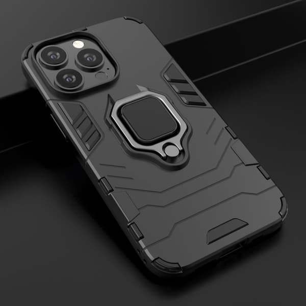 Ring Guard-etui - iPhone 13 Pro - Svart Black