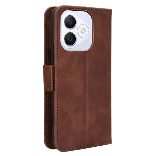 Moderne Honor X60i læderetui med pung - Brun Brown