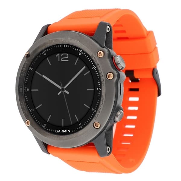 Garmin Fenix 3 / 3 HR / 5X silikone urrem - Orange Orange