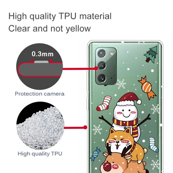 Juleveske til Samsung Galaxy Note 20 - Lykkelig Ferie Multicolor
