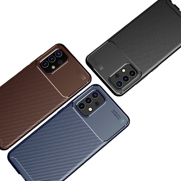 Carbon Shield Samsung Galaxy A32 Etui - Brun Brown