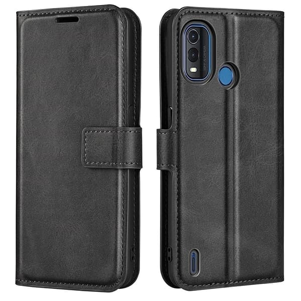 Læretui med Lommebok til Nokia G11 Plus - Svart Black