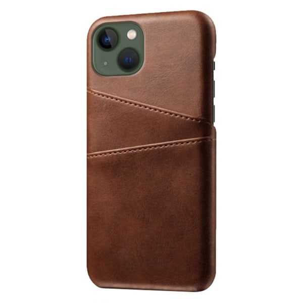 Dual Card case - iPhone 14 Plus - Brown Brown