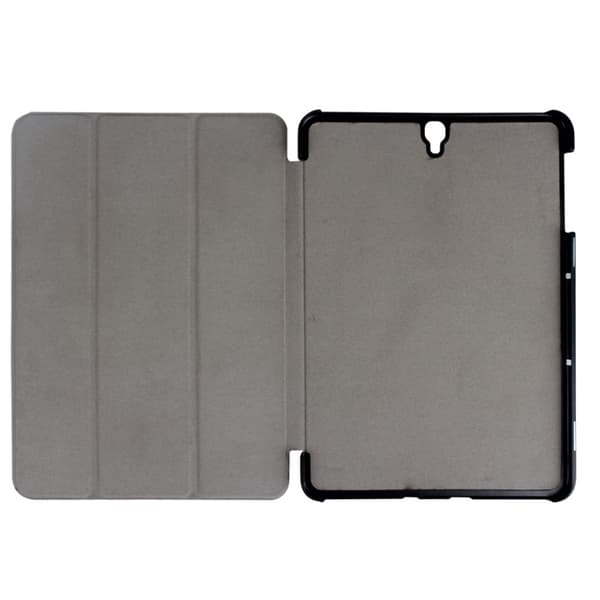 Samsung Galaxy Tab S3 Tri-Fold PU Lær Flip Etui - Svart Black