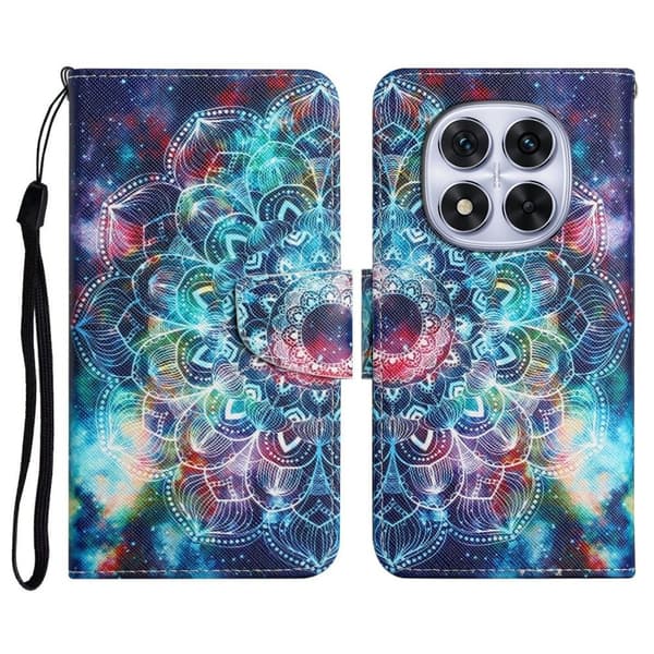 Wonderland Xiaomi Redmi Note 14 Pro 5G / Xiaomi Redmi Note 14 Pro Plus 5G flip etui - Galaxy Mandala Blue