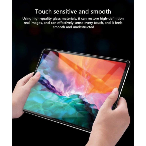 9H curved edge hærdet glas skærmbeskytter til iPad Air (2020) Transparent