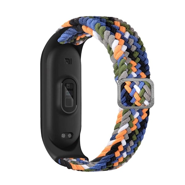 Xiaomi Mi Band 7 / 6 / 5 elastinen nailon kellonhihna - Farkku Multicolor