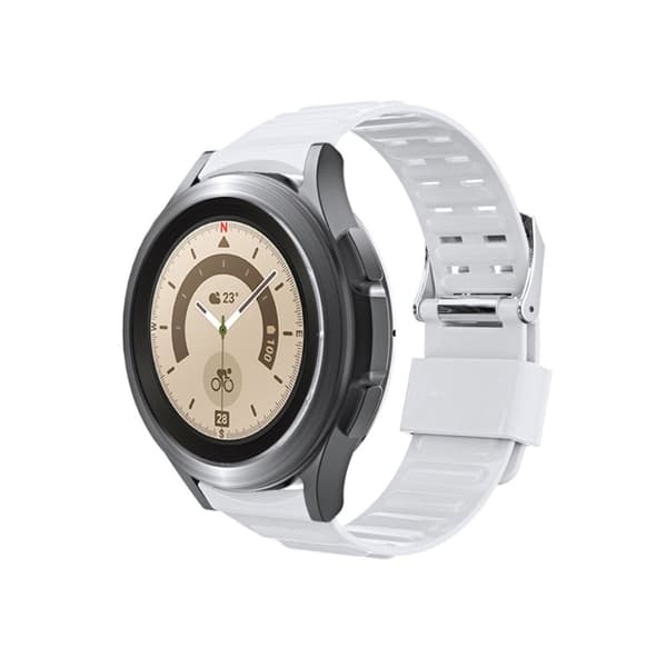 Silikoneurrem til Samsung Galaxy Watch 5 / 4 / 3 - Hvid White