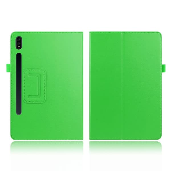 Samsung Galaxy Tab S7 litchi læder etui - grøn Green