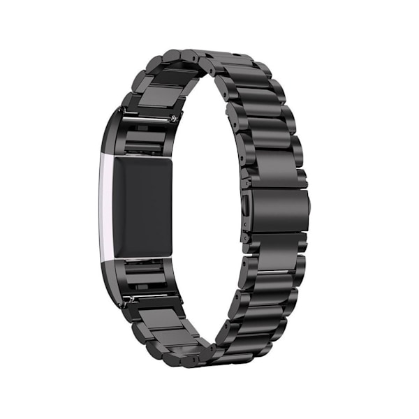 Fitbit Charge 2 urrem i rustfrit stål - Sort Black