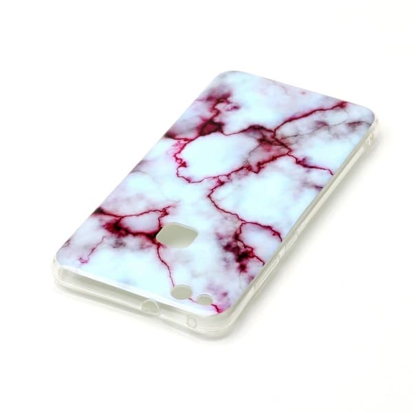 Huawei P10 Lite Marmor Mønster TPU Etui - Lilla Purple