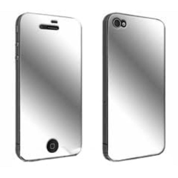 Mirror iPhone 4 fodral - Silver/Grå Silvergrå