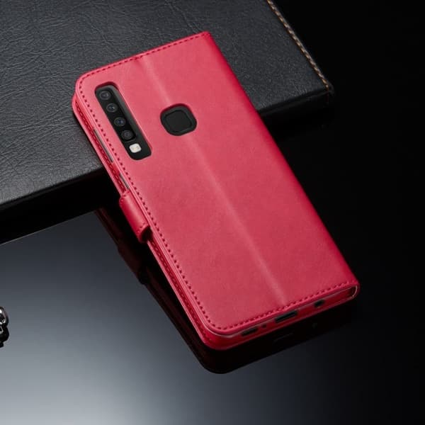 LC.IMEEKE Samsung Galaxy A9 (2018) tegnebogsstil læder flip etui - Rosa Pink