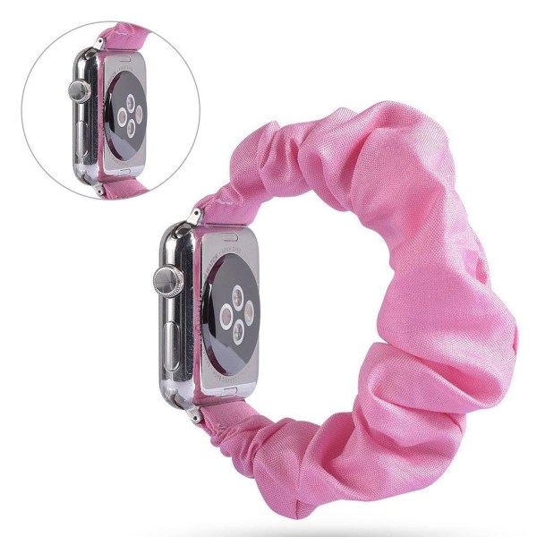 Apple Watch Series 5 44mm trasa mönster klockarmband - Light ros Rosa