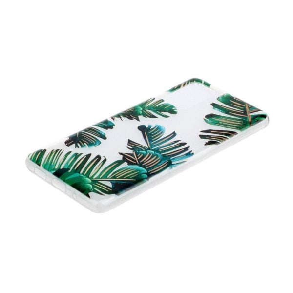 Deco Samsung Galaxy A41 Etui - Leaves Green