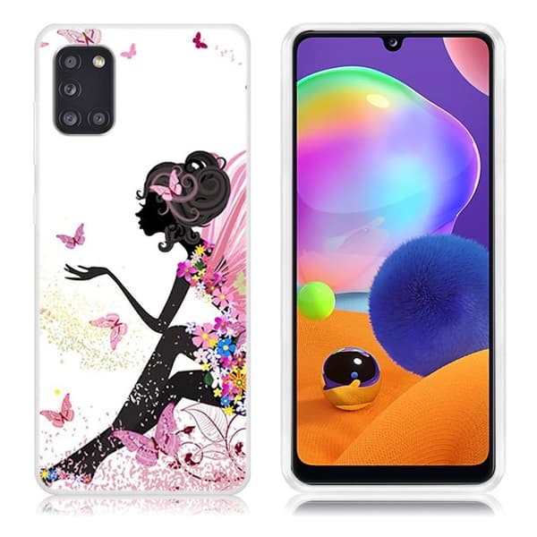 Deco Samsung Galaxy A31 Cover - Sommerfuglepige Multicolor