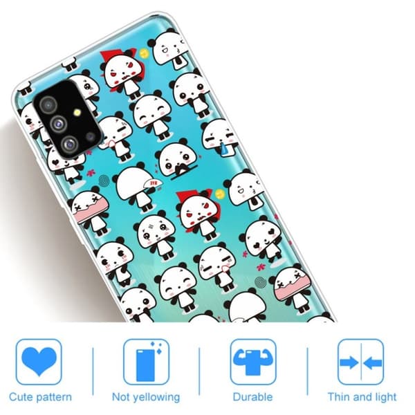 Deco Samsung Galaxy S20 Plus deksel - Mini Pandas Multicolor