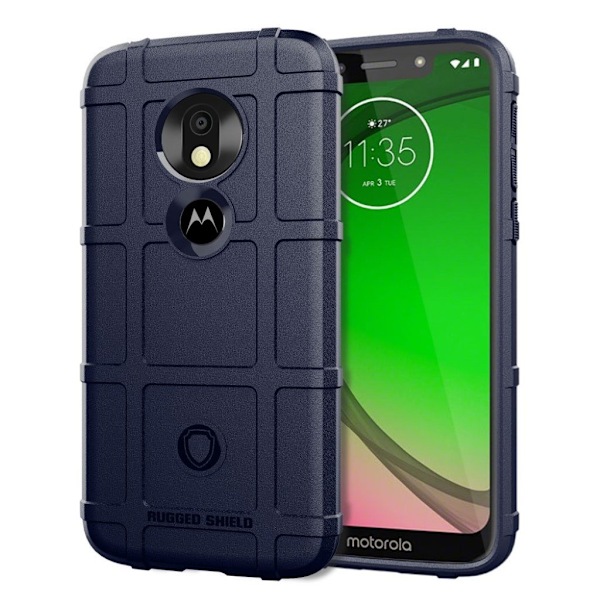 Motorola Moto G7 Play anti-shock grid fodral - Blå Blå