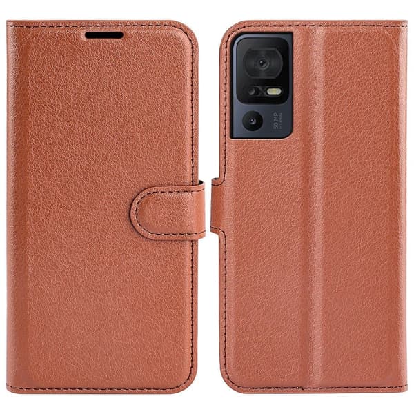 Classic TCL 40 SE flip etui - Brun Brown