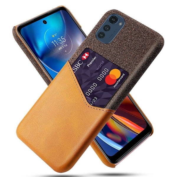 Bofink Motorola Moto E32 korttikotelo - Oranssi Orange