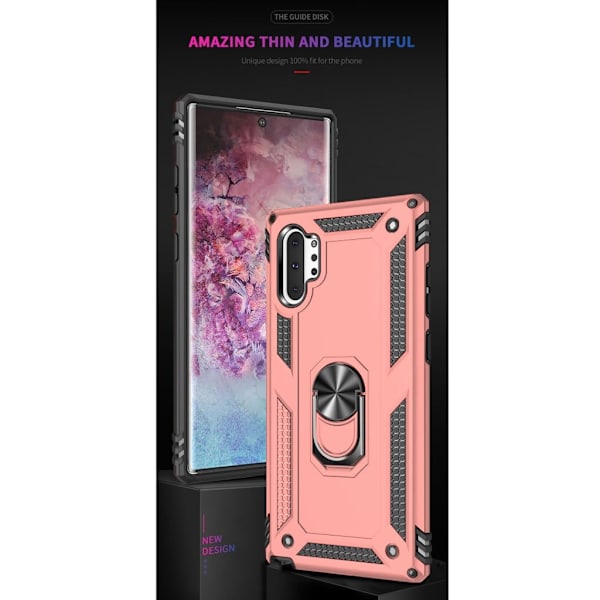 Bofink Combat Samsung Galaxy Note 10 Pro kuoret - Ruusukulta Pink