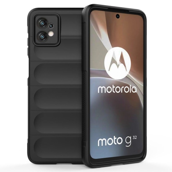 Mjukt greppformat Motorola Moto G32 skal - Svart Svart