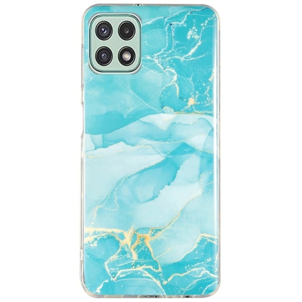 Marmormotiv Samsung Galaxy A22 5G skal - Grön Grön