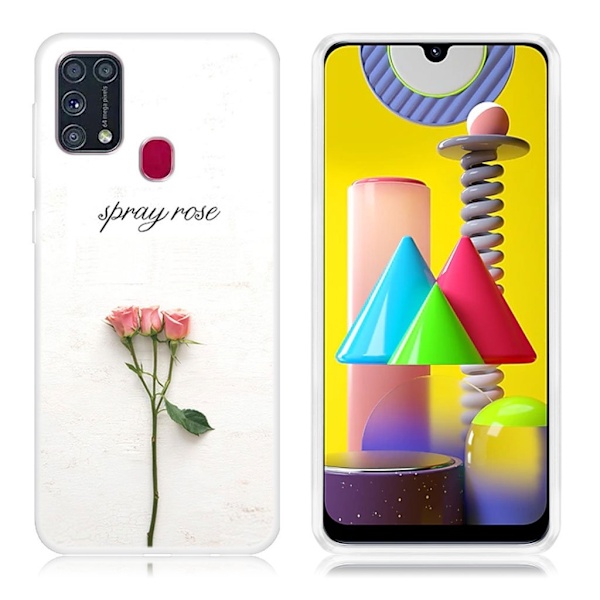 Deco Samsung Galaxy M31 Etui - Rose Pink