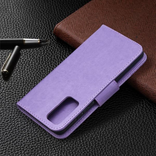 Butterfly Samsung Galaxy S20 FE 5G / S20 Fe Flippetui - Lilla Purple