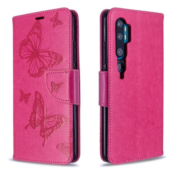 Butterfly Xiaomi Mi CC9 Pro / Mi Note 10 / Mi Note 10 Pro etui – Rose Pink