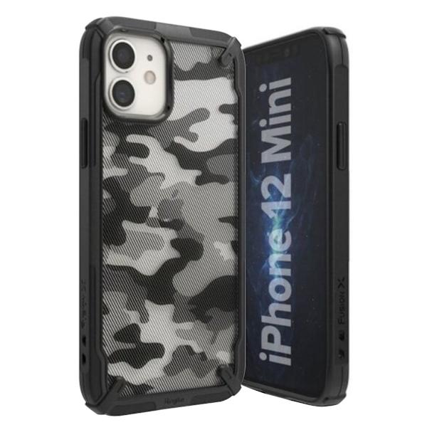 Ringke FUSION X DESIGN - iPhone 12 mini - Camo Sort Black