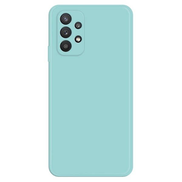Avfasat gummerat droppskydd för Samsung Galaxy M32 5G - Cyan Grön