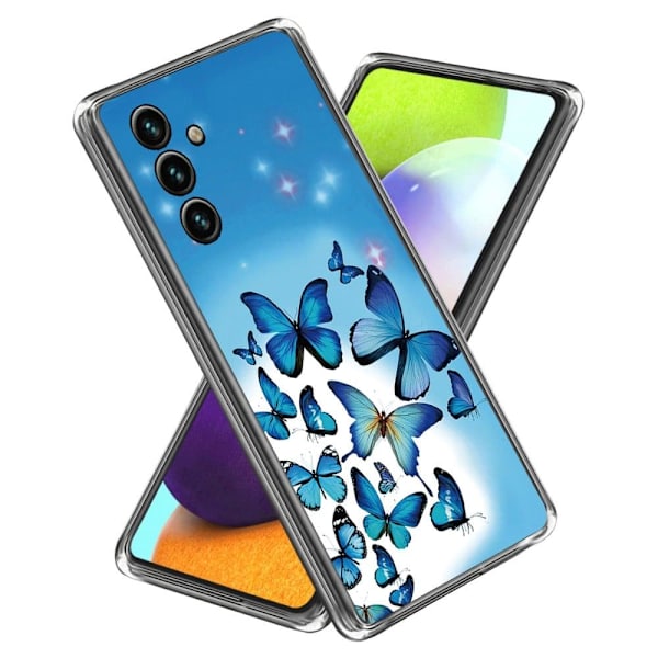 Deco Samsung Galaxy A34 5G skal - Blå Fjärilar Blå
