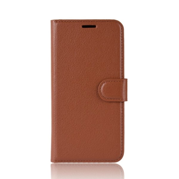 OnePlus 7 Pro litchi- lædercover - brun Brown