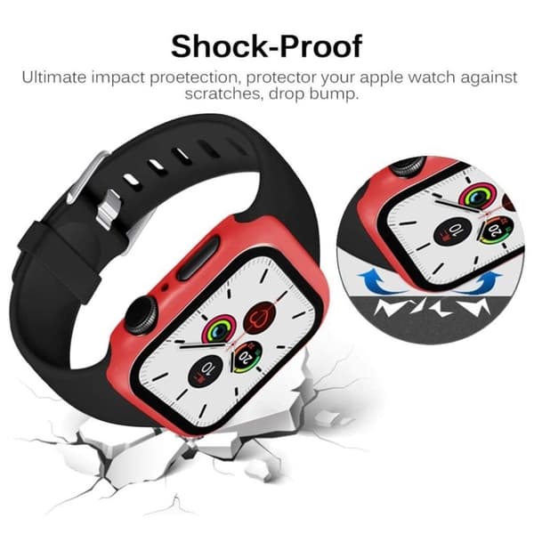 Apple Watch Series 3/2/1 38mm yksinkertainen ja kestävä runko - Punainen Red