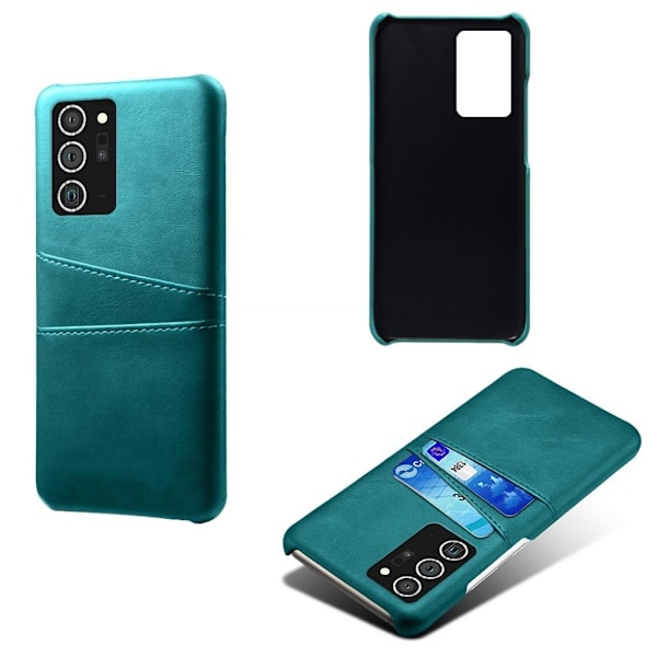Dual Card Etui Samsung Galaxy Note 20 - Grøn Green