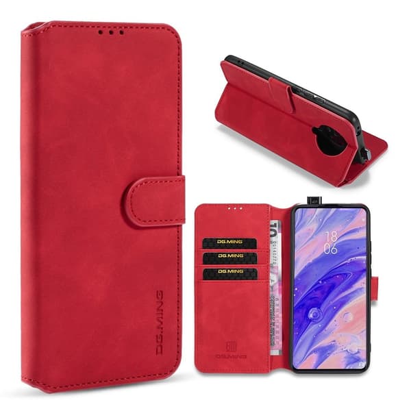 DG.MING Xiaomi Redmi K30 Pro / Poco F2 Pro Retro Etui - Rød Red