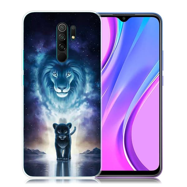 Deco Xiaomi Redmi 9 Etui - Løve Blue